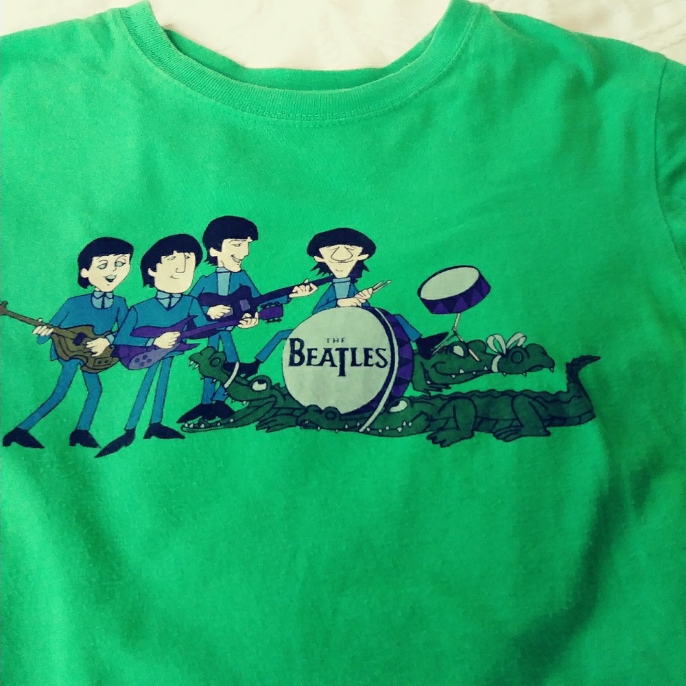 Free Ship 8 hrs Authentic Apple Records Beatles T